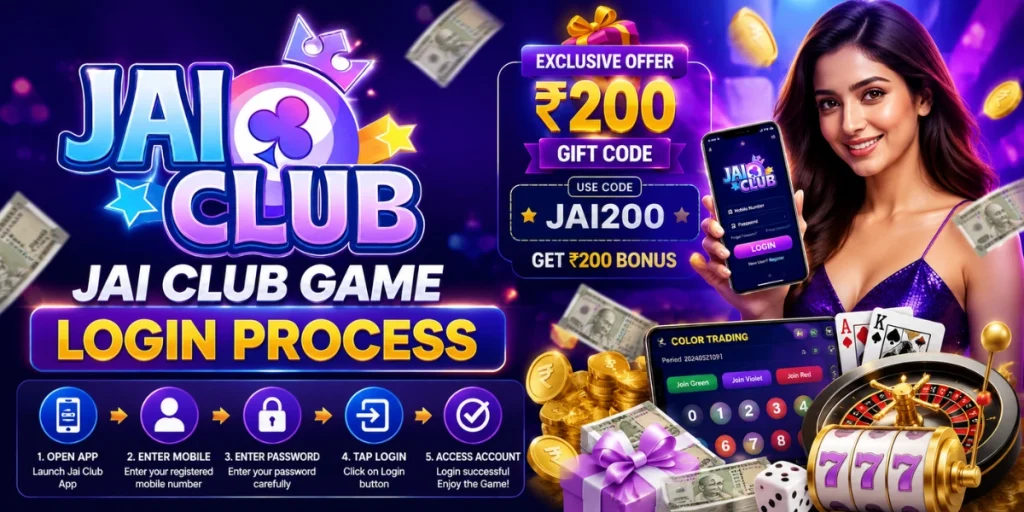 Jai Club Game Login Process